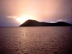 zonsondergang Iles des Saintes